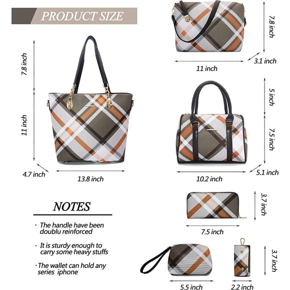 New 6 in 1 bundle * Designer Purses and Handbags - Picture 3 of 11